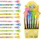 Tiny Mills 24 Pcs Multi Point Stackable Push Pencil Assortment with Eraser, Easter Basket Stuffer